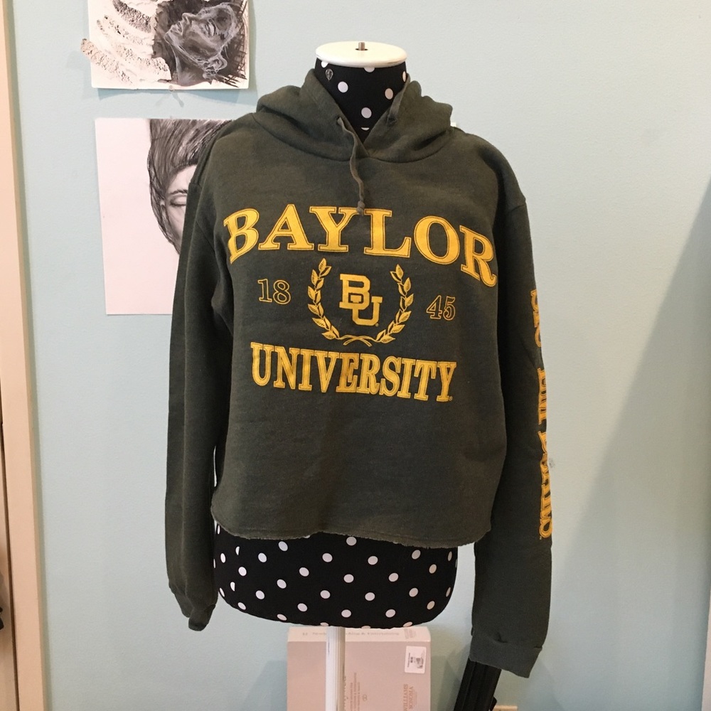 Baylor Cropped Hoodie